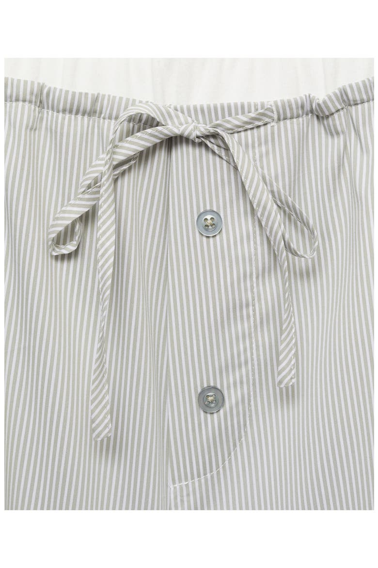 Stripe Pajama Shorts, Alternate, color, AQUA GREEN