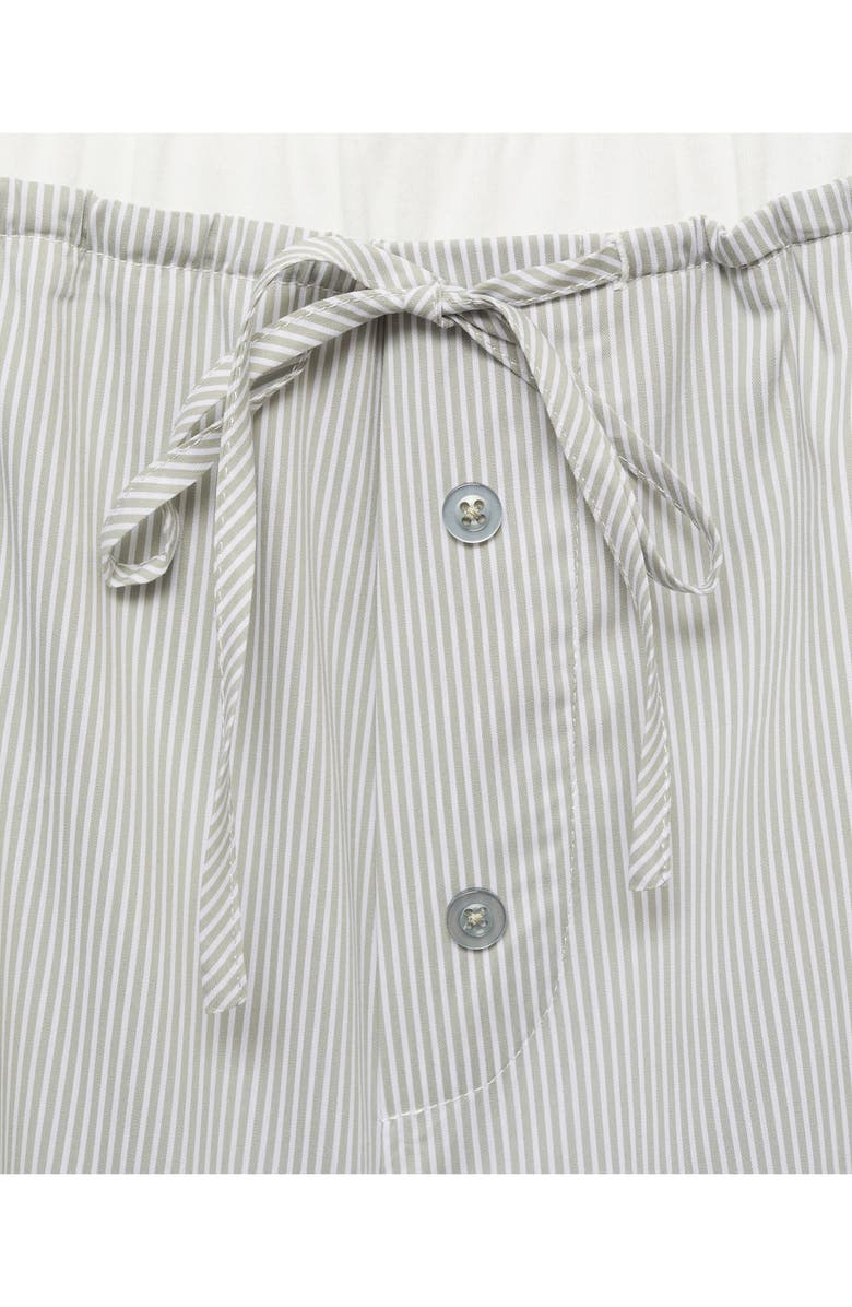 MANGO Stripe Pajama Shorts, Alternate, color,