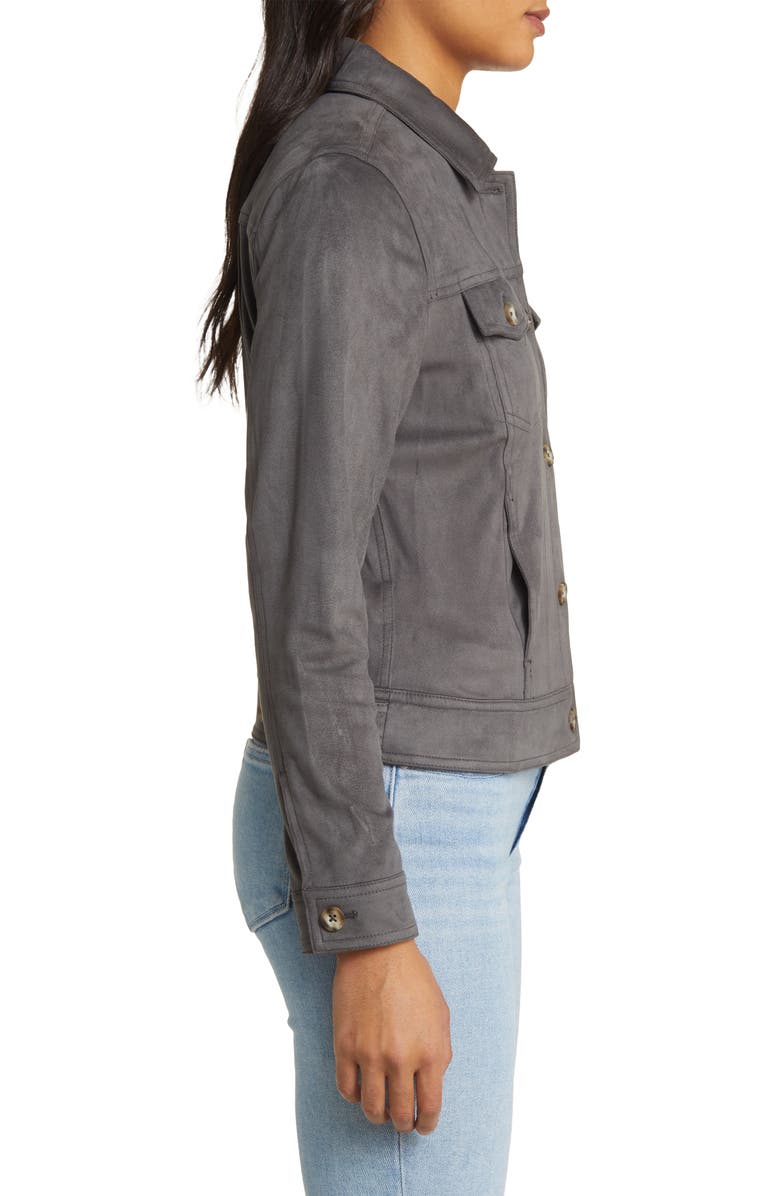 Tommy Bahama Salina Sands Faux Suede Trucker Jacket, Alternate, color, 