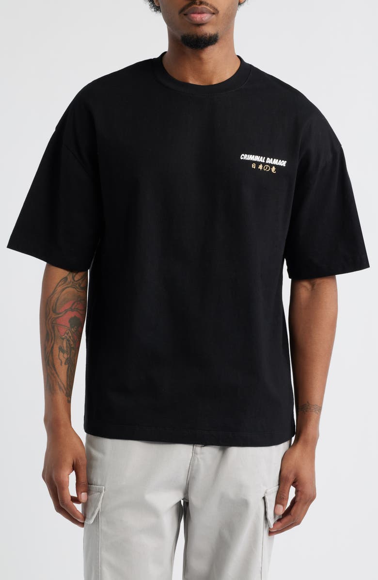 CRIMINAL DAMAGE Mythology Graphic T-Shirt, Alternate, color, Washed Black