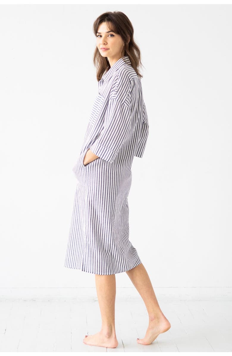 SALUA Oversized Button Down Long Shirt, Alternate, color,
