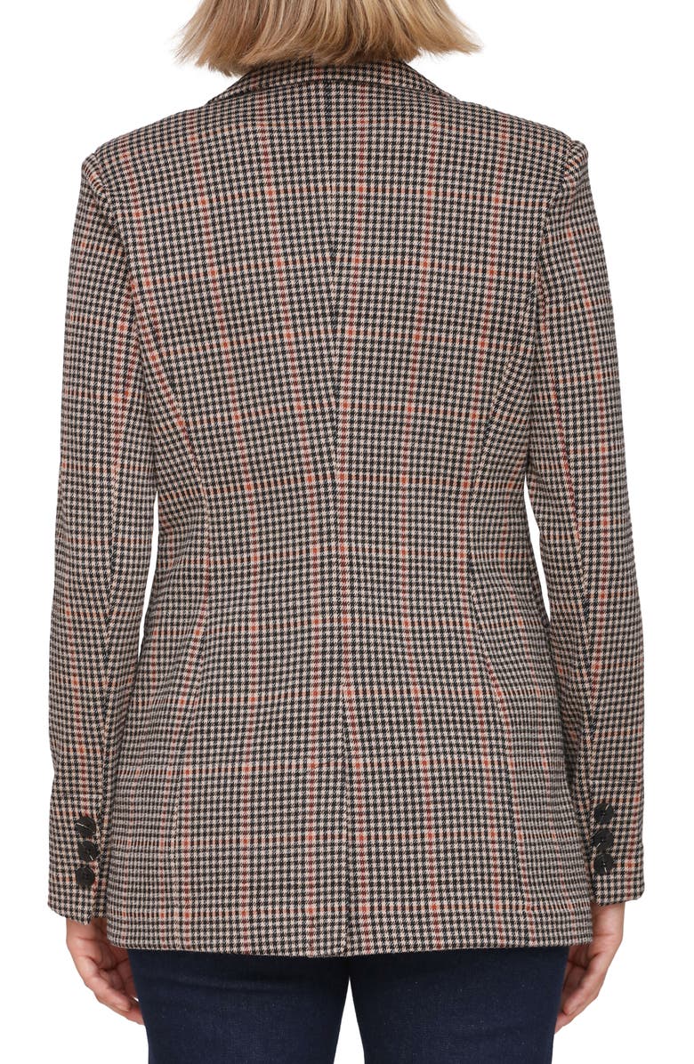 Bagatelle Tailored One-Button Blazer, Alternate, color, Rust-Black-Sand