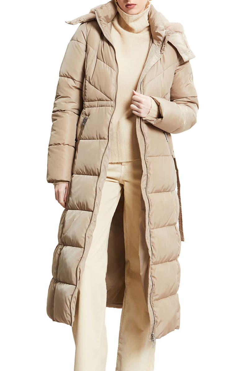 ottod'Ame Quilted Puffer Long Jacket, Main, color,