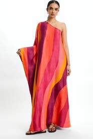 DIARRABLU Satu One-Shoulder Maxi Dress Sano Rose