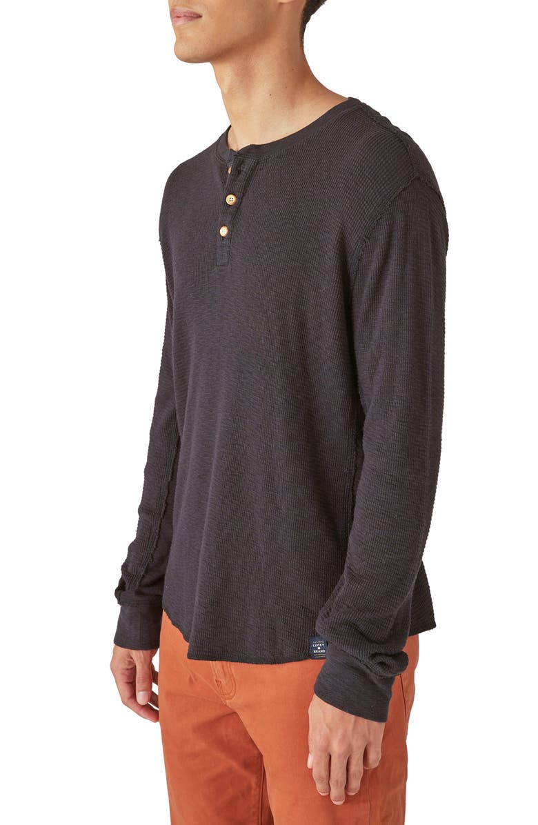 Lucky Brand Garment Dye Thermal Long Sleeve Henley, Alternate, color, 