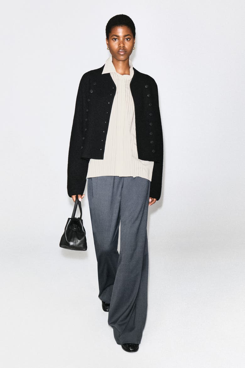 Wool-Blend Wide-Leg Pants, Alternate, color, BLUE-GRAY