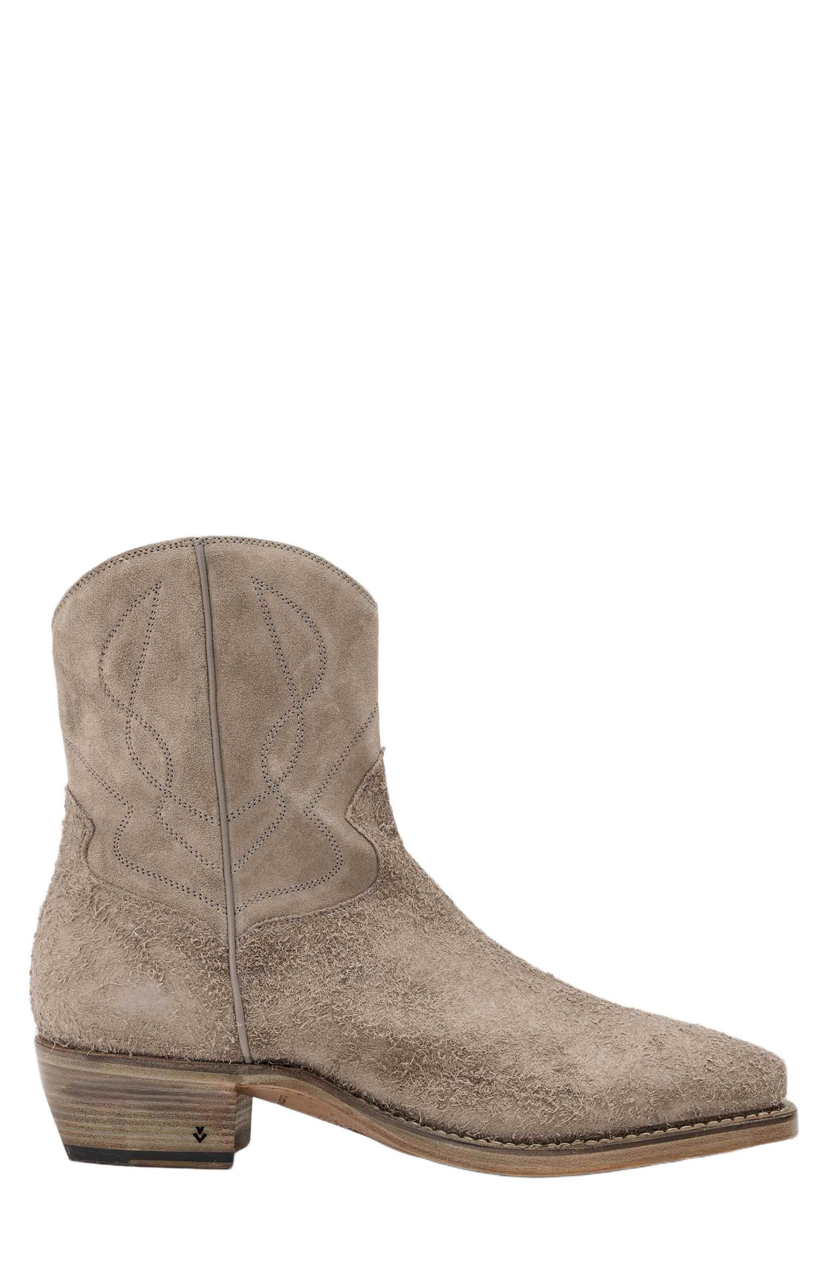John Varvatos Walker Rancher Boot, Alternate, color, Grey Sky
