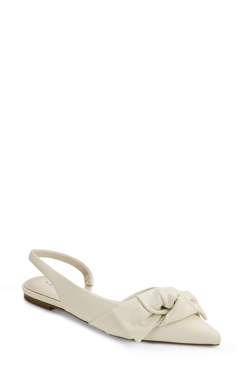 Violet Half d'Orsay Pointed Toe Slingback Flat (Women)