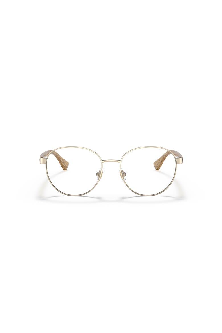 53mm Round optical glasses, Alternate, color, Gold