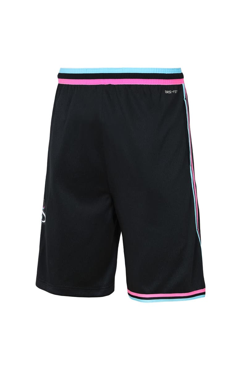 Nike Youth Nike Black Miami Heat 2025/26 City Edition Swingman Performance Shorts, Alternate, color, Black