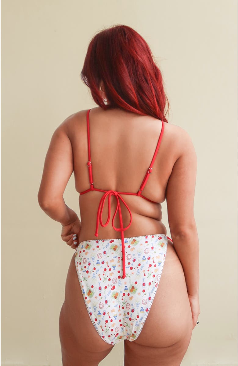 Dippin Daisys Valentina Cheeky Bikini Bottom, Alternate, color, Mercato/Mars Red