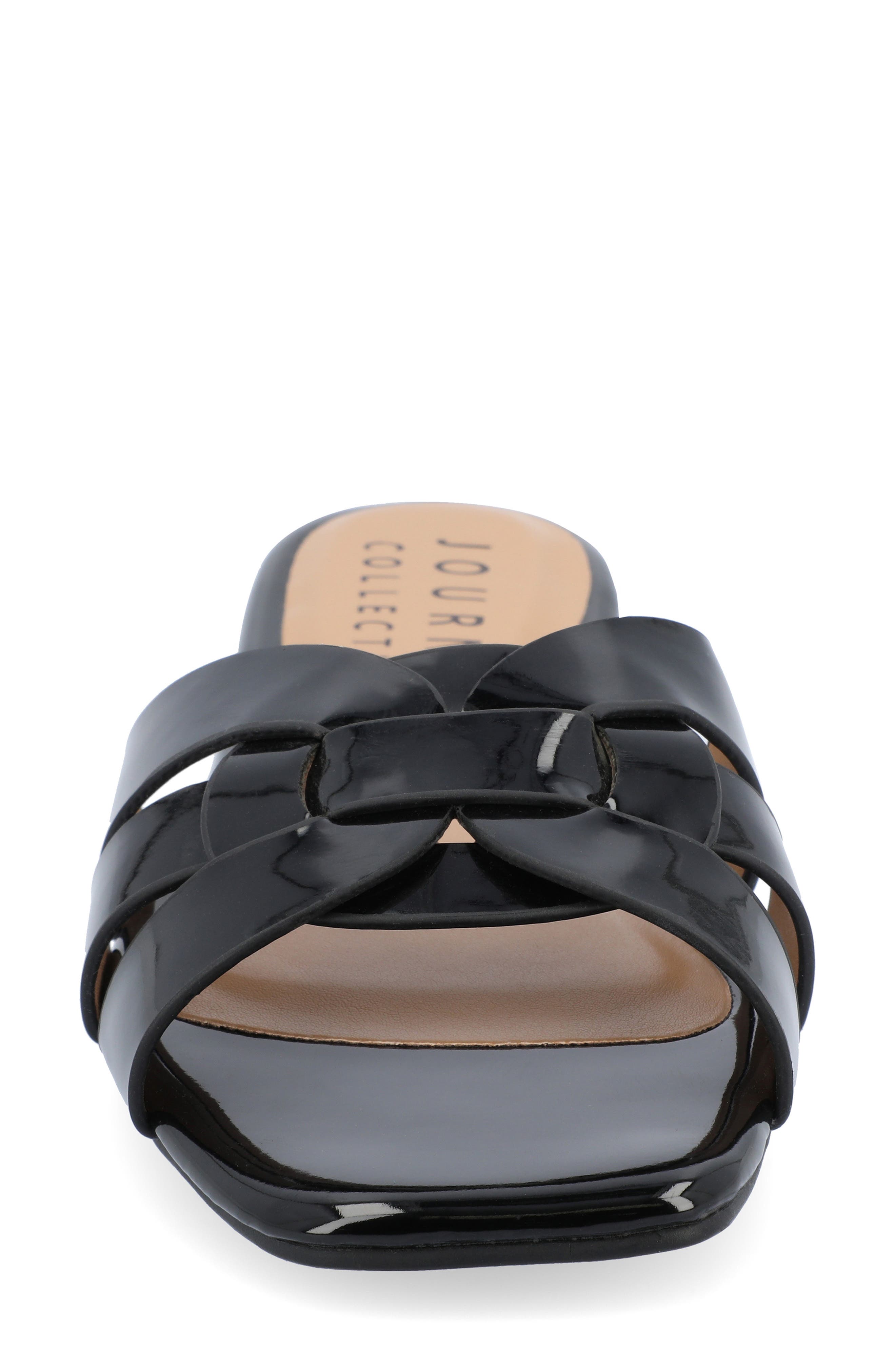 Journee Collection Arrina Sandal, Alternate, color, Black