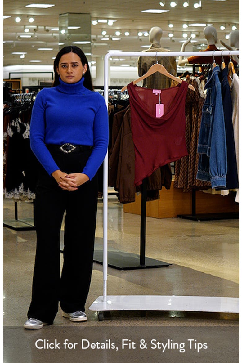 Denise Asymmetric Cowl Chiffon Top video