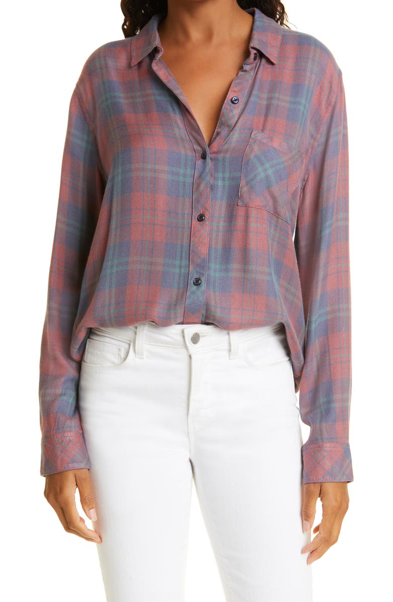 Rails Hunter Plaid Button-Up Shirt, Main, color, 