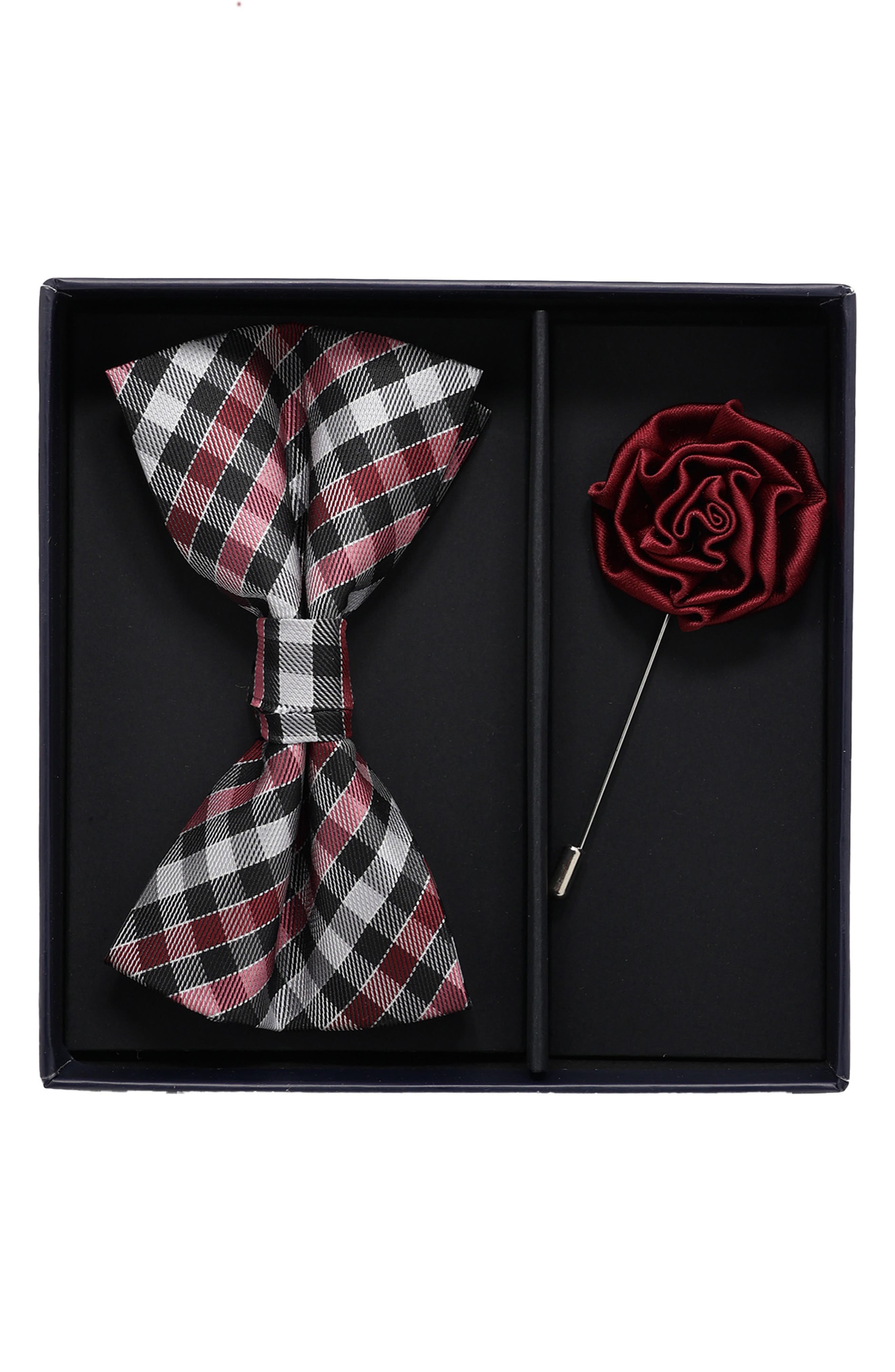 Ben Sherman Bow Tie & Lapel Pin Set