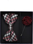 Ben Sherman Bow Tie & Lapel Pin Set