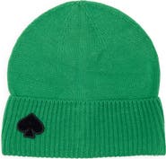 Kate Spade New York flocked spade beanie