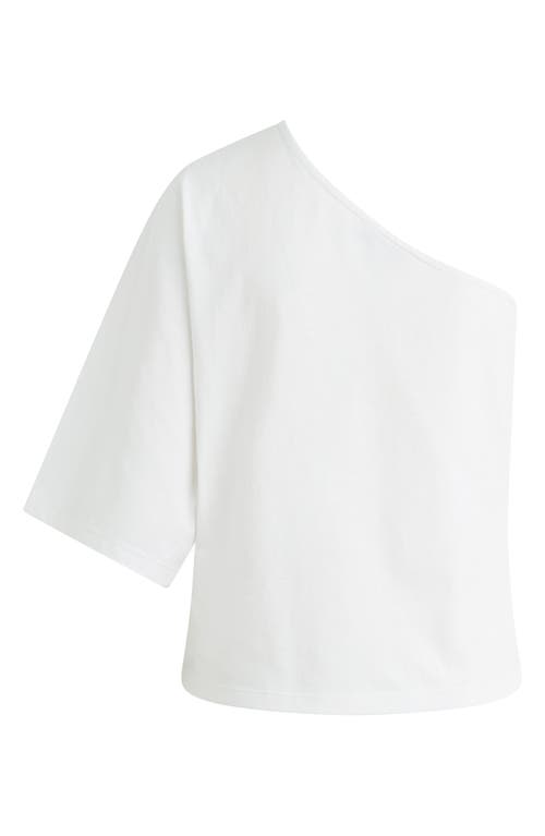 Favorite Daughter The Happy For You One-shoulder Cotton Top