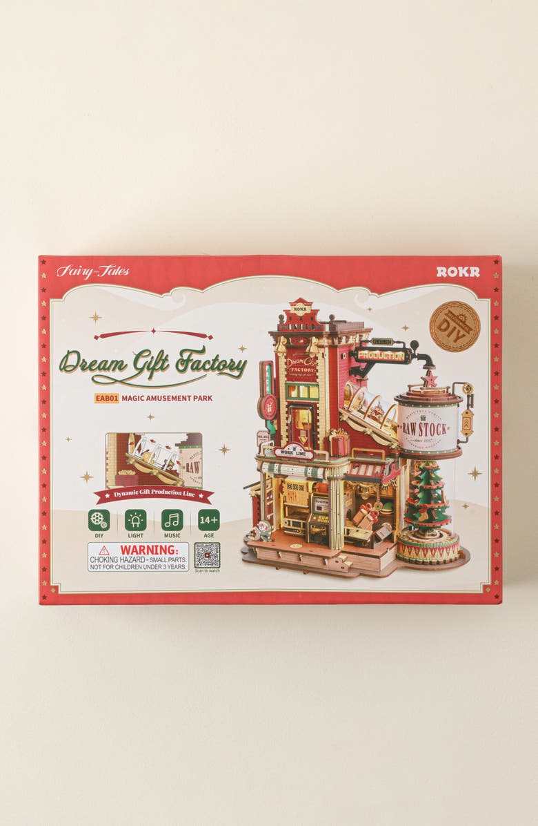 Uncommon Goods Christmas Gift Factory with Motion DIY Kit by ROBOTIME LLC, Main, color, 