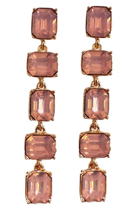 Alice Crystal Linear Drop Earrings