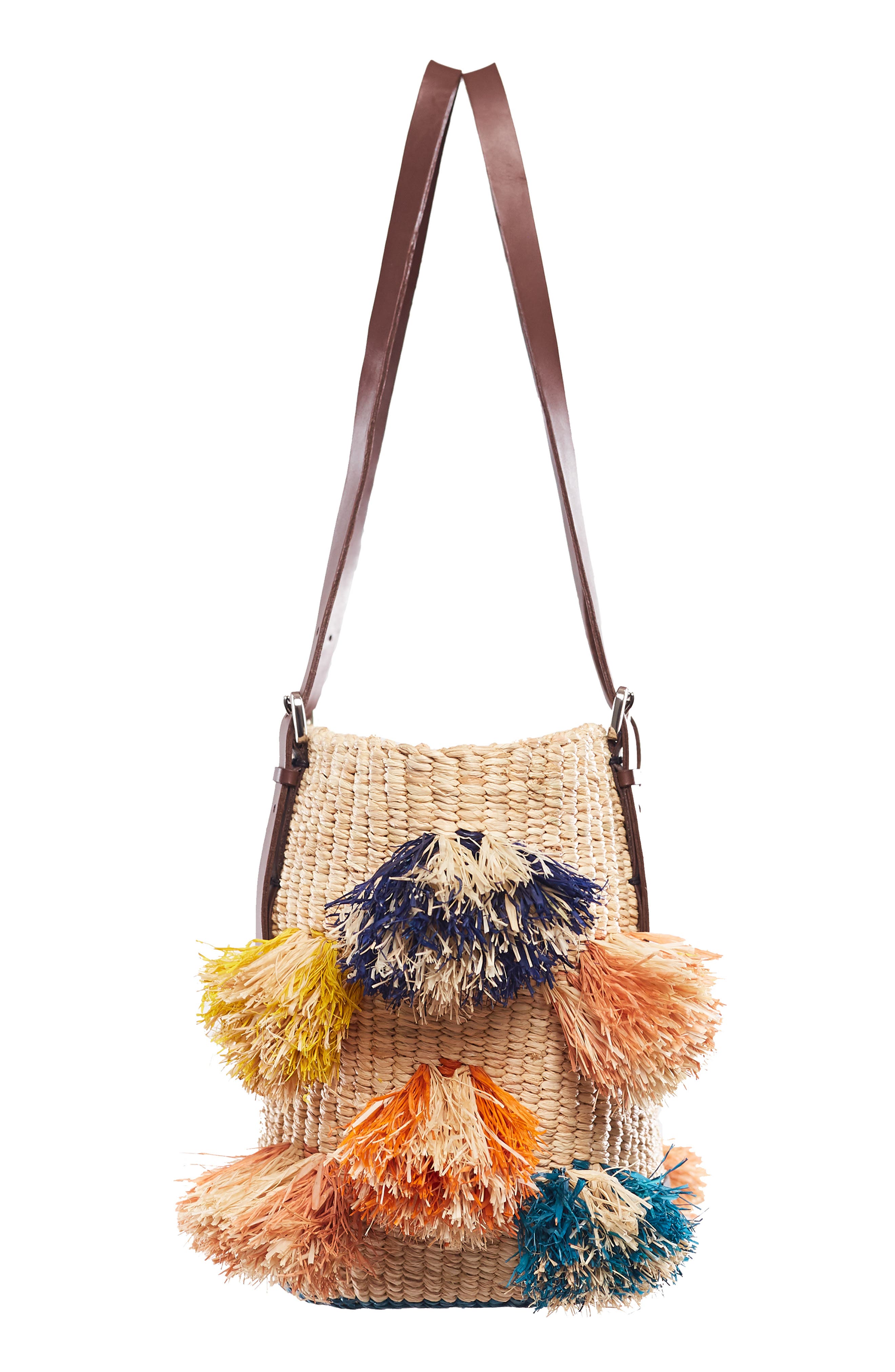A A K S Hawa Rainbow Raffia Tote, Alternate, color, 
