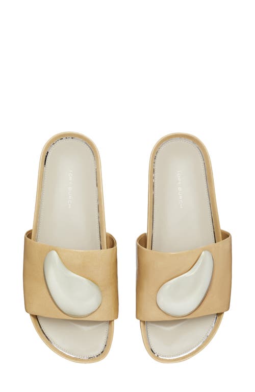 Tory Burch Patos Platform Slide Sandal In Gold