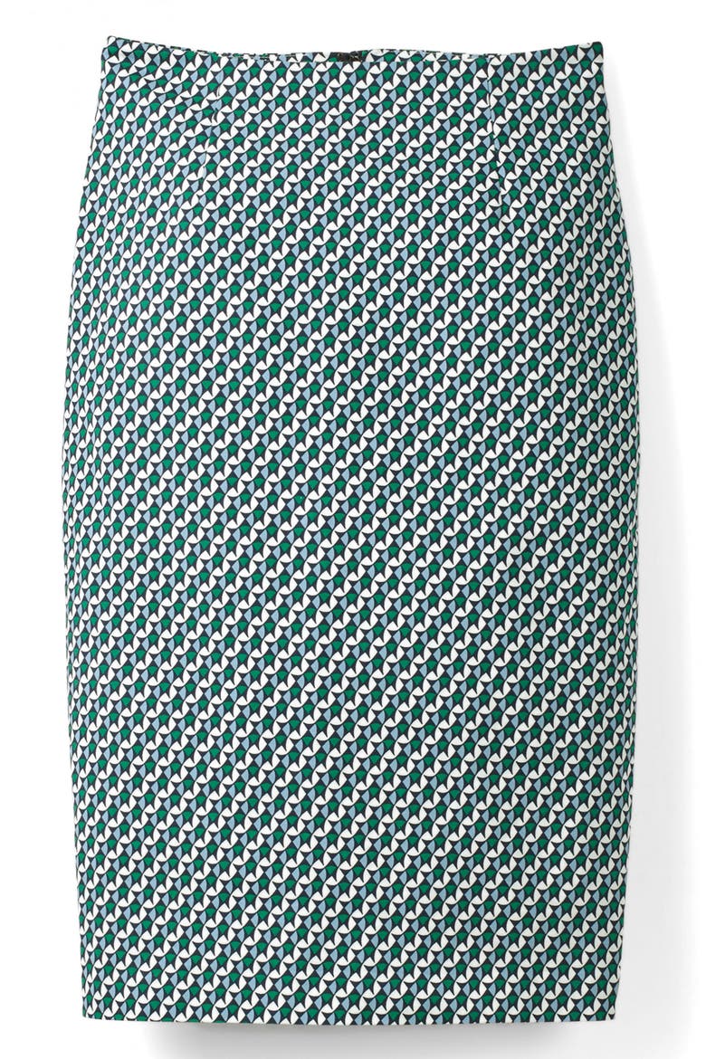 Richmond Pencil Skirt, Alternate, color, HERON BLUE GRAPHIC GEO