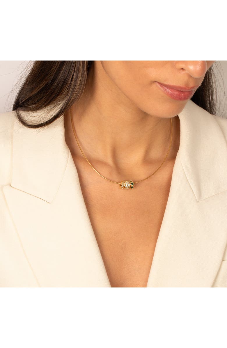 BY ADINA EDEN CZ Colored Heart Bezel Charm, Alternate, color, Gold