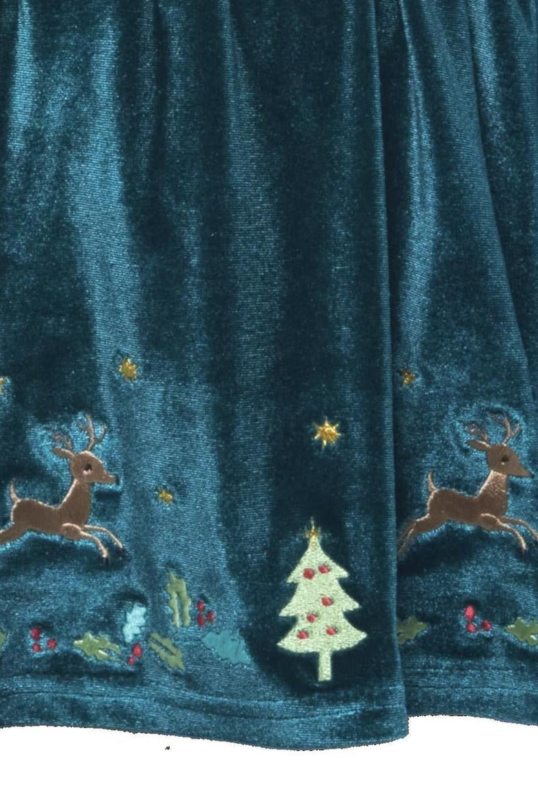 Holiday Dress for Girls, Alternate, color, Green
