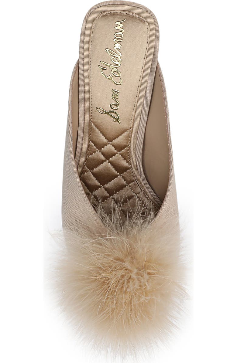 Sam Edelman Witney Feather Embellished Pump, Alternate, color, Honey Sand