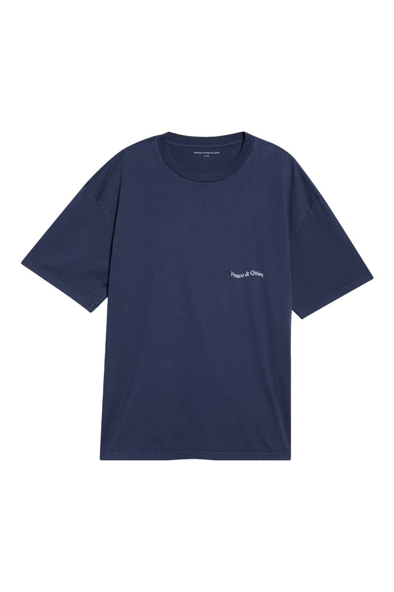 Stencil Graphic T-Shirt, Main, color, NAVY