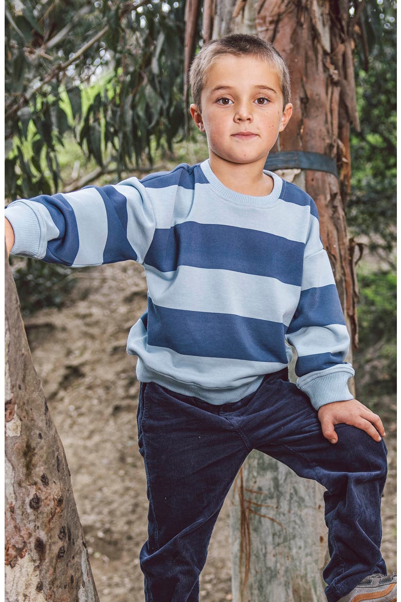Kids' Ryder Rugby Cotton Blend Sweatshirt, Alternate, color, CROWN BLUE