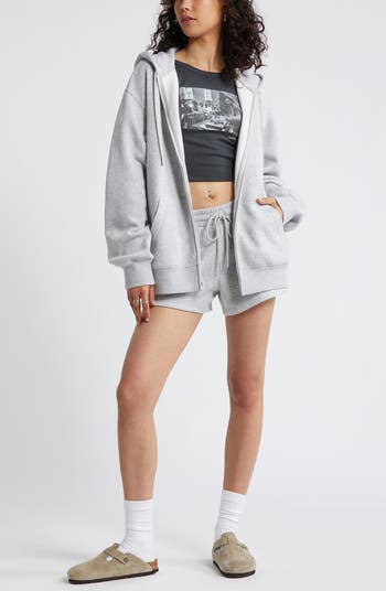 Oversize Zip Fleece Hoodie
