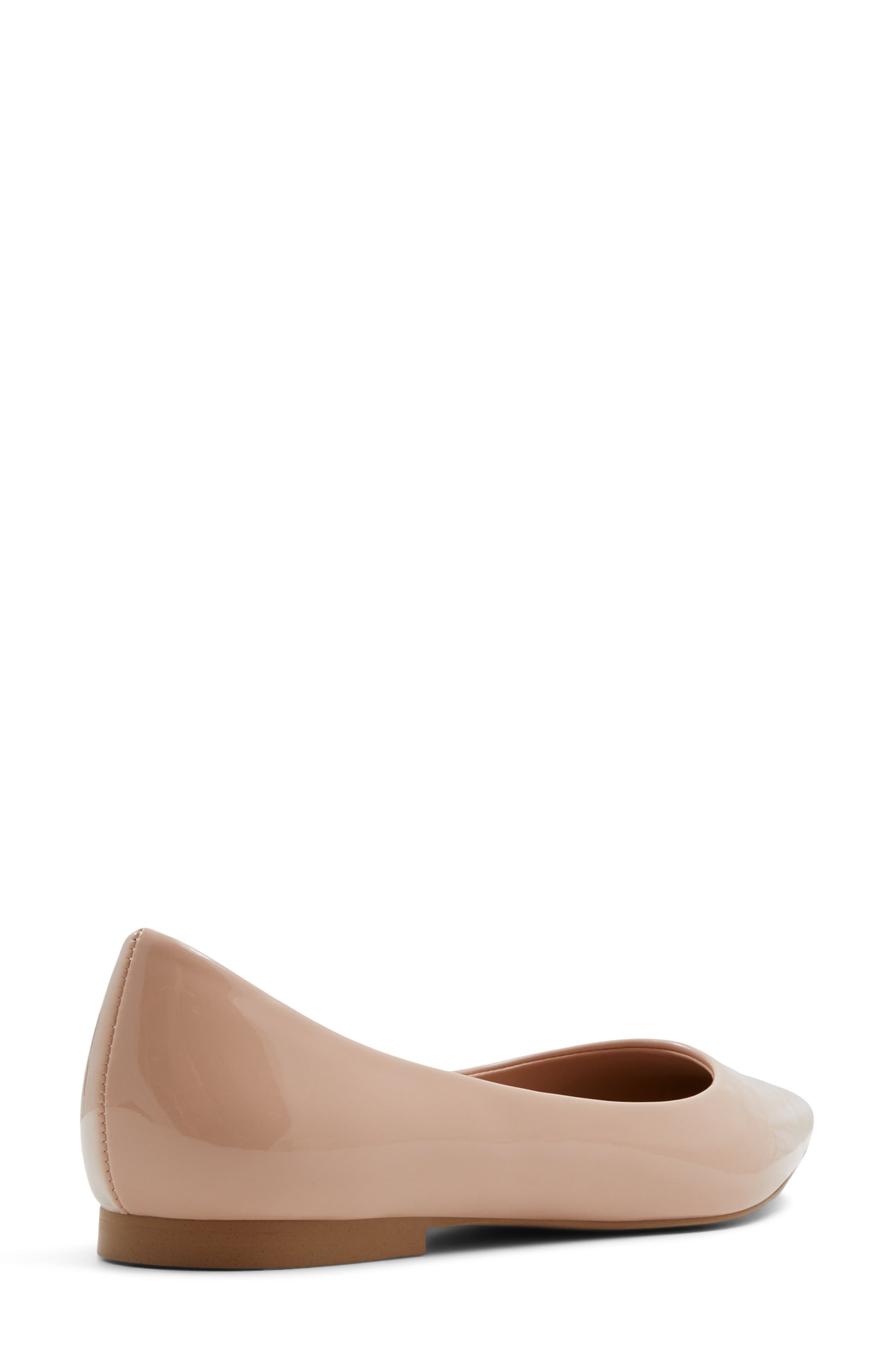 Stessy Pointed Toe Flat, Alternate, color, BONE