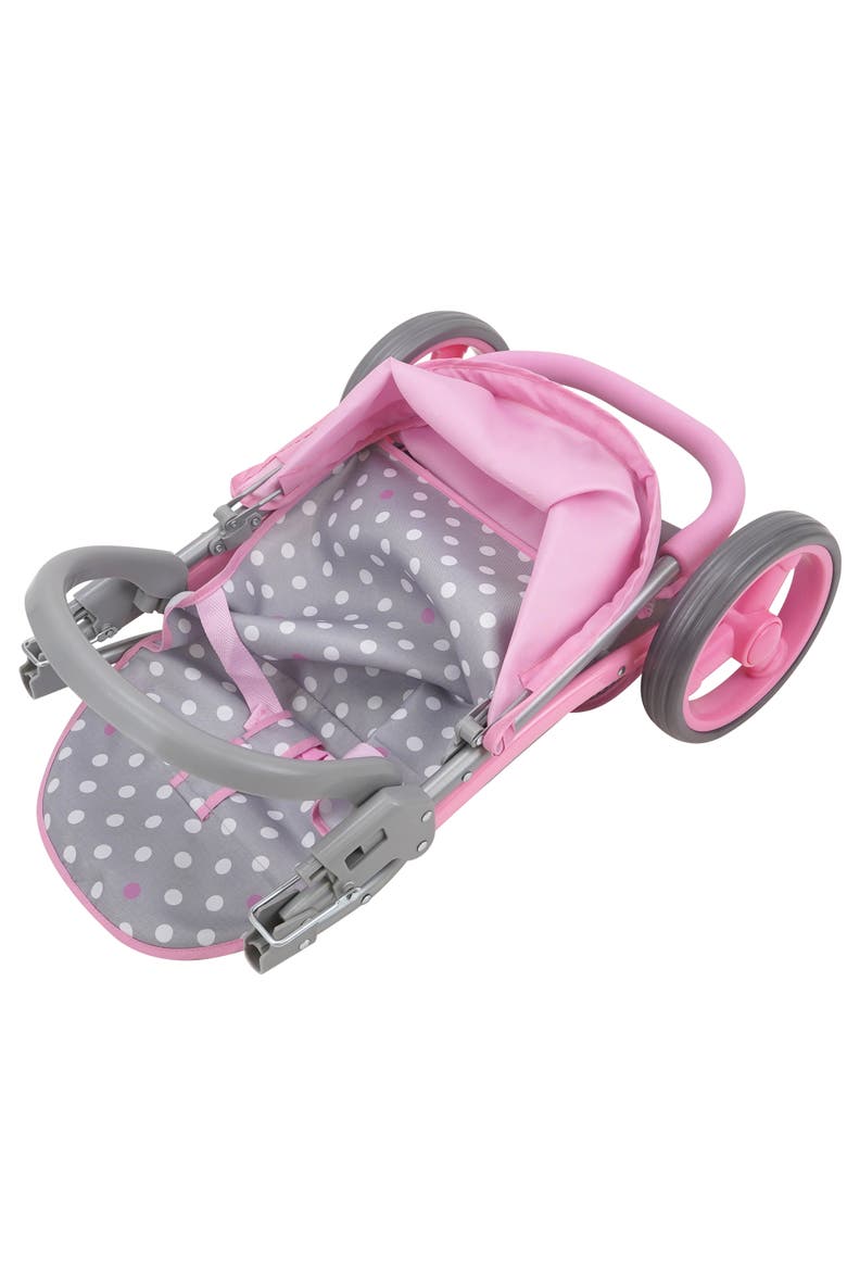 Twin Tandem Doll Stroller, Fits 2 Dolls 18", Alternate, color, Multicolored