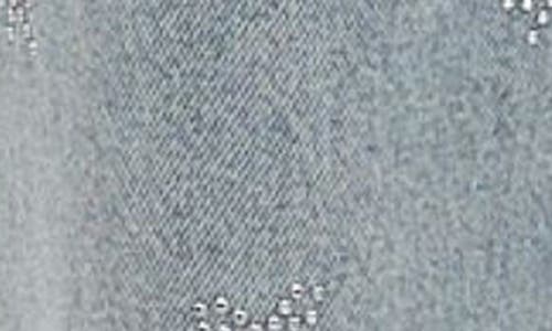 Daze 1999 Crystal Bow High Waist Straight Leg Jeans In Blue