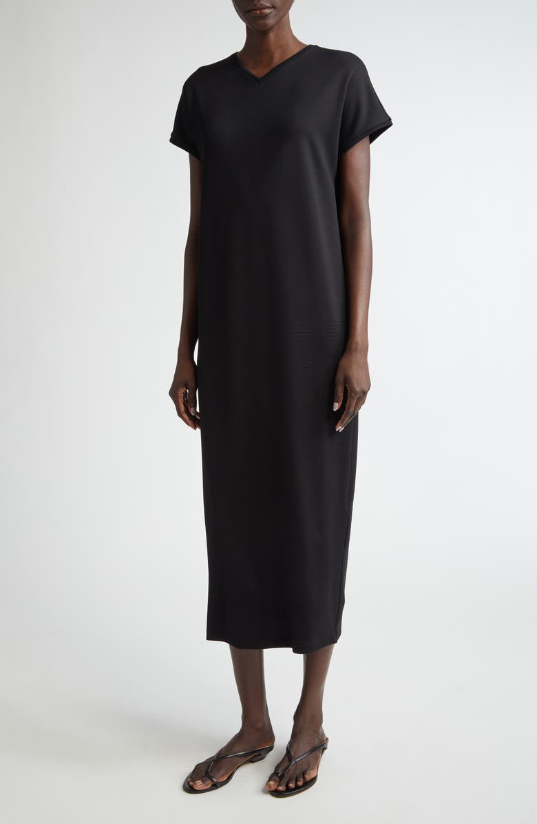 Khaite Verda Milano Jersey Midi T-Shirt Dress, Main, color, 