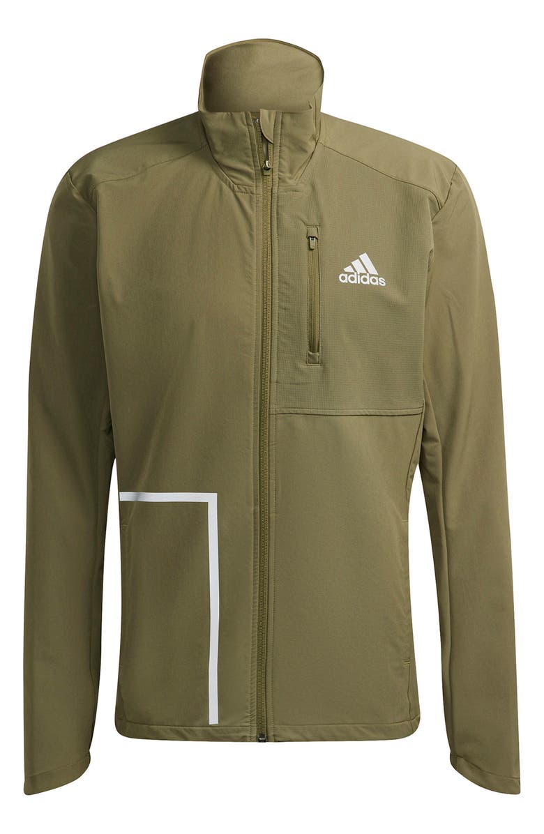 adidas Own The Run Soft Shell Jacket, Main, color, 