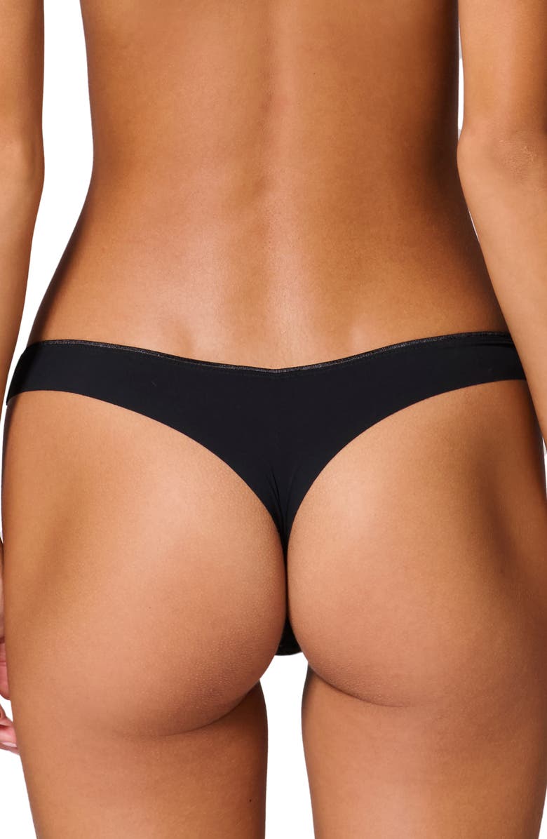 Simone Perele Apolline Tanga Thong, Alternate, color, Black