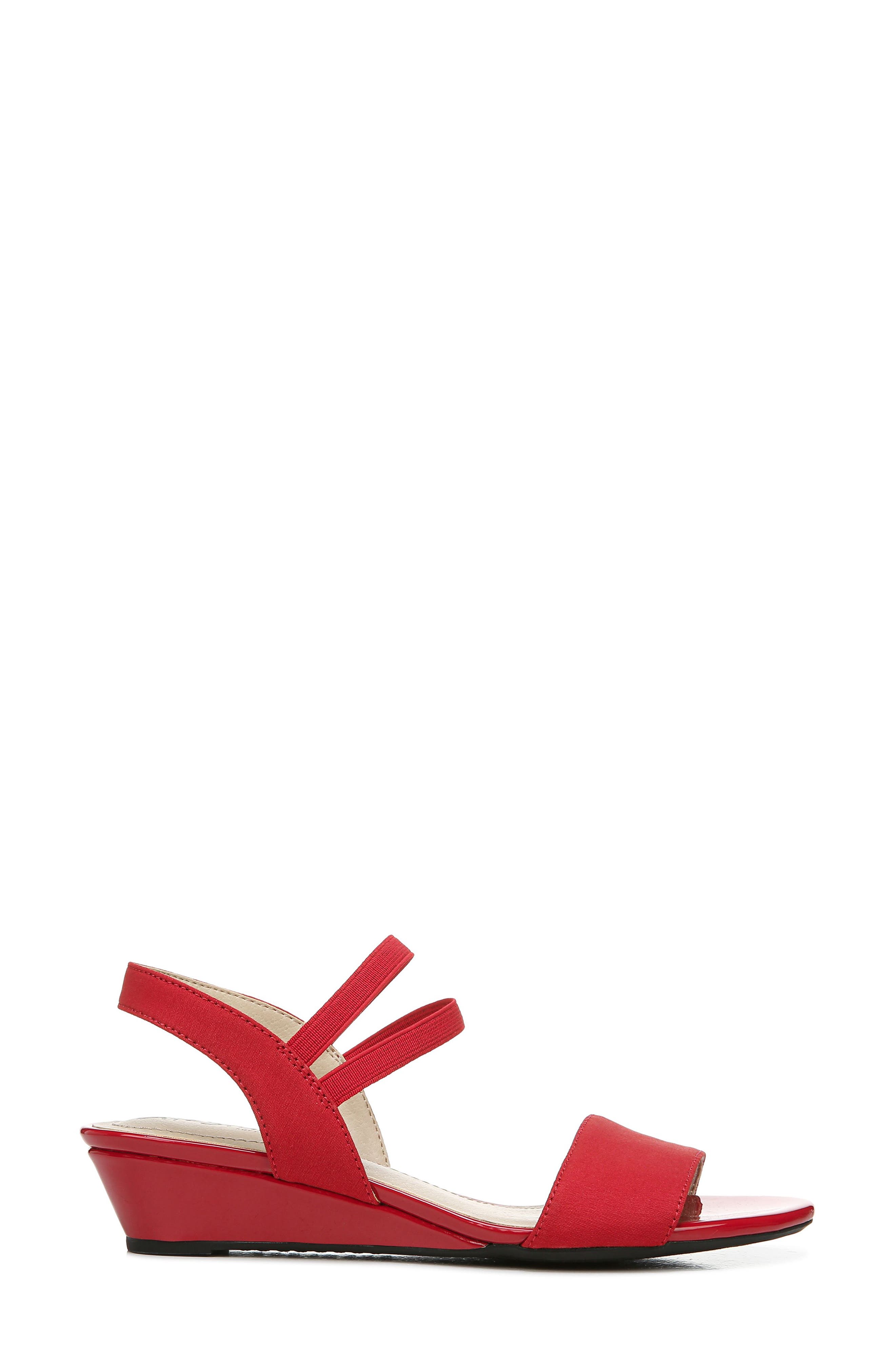 LifeStride SHOES Yolo Wedge Sandal, Alternate, color, Red