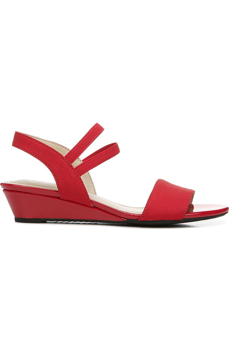 LifeStride SHOES Yolo Wedge Sandal, Alternate, color, Red