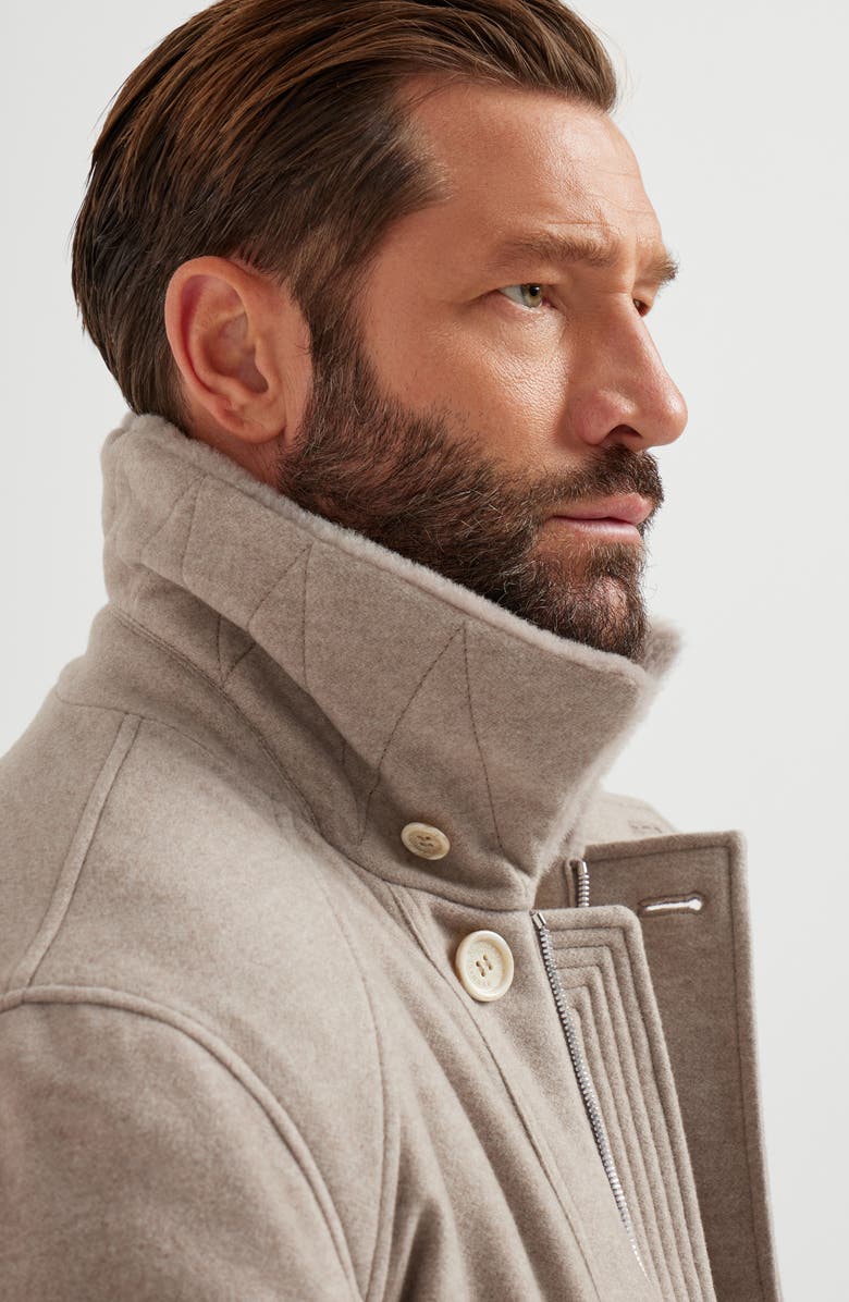 Brunello Cucinelli Cashmere parka, Alternate, color, Bark