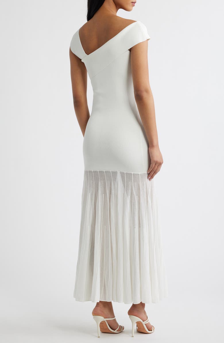 Line & Dot Rowan One-Shoulder Knit Maxi Dress, Alternate, color, White