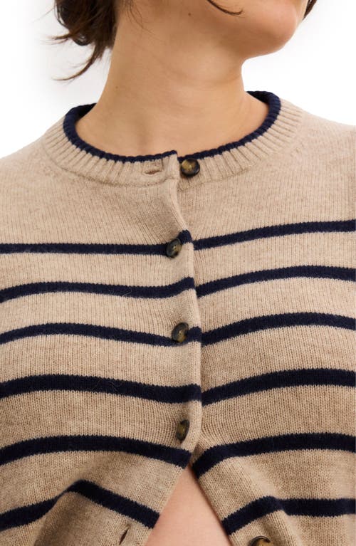 Hatch The Celine Contour Cardigan In Neutral