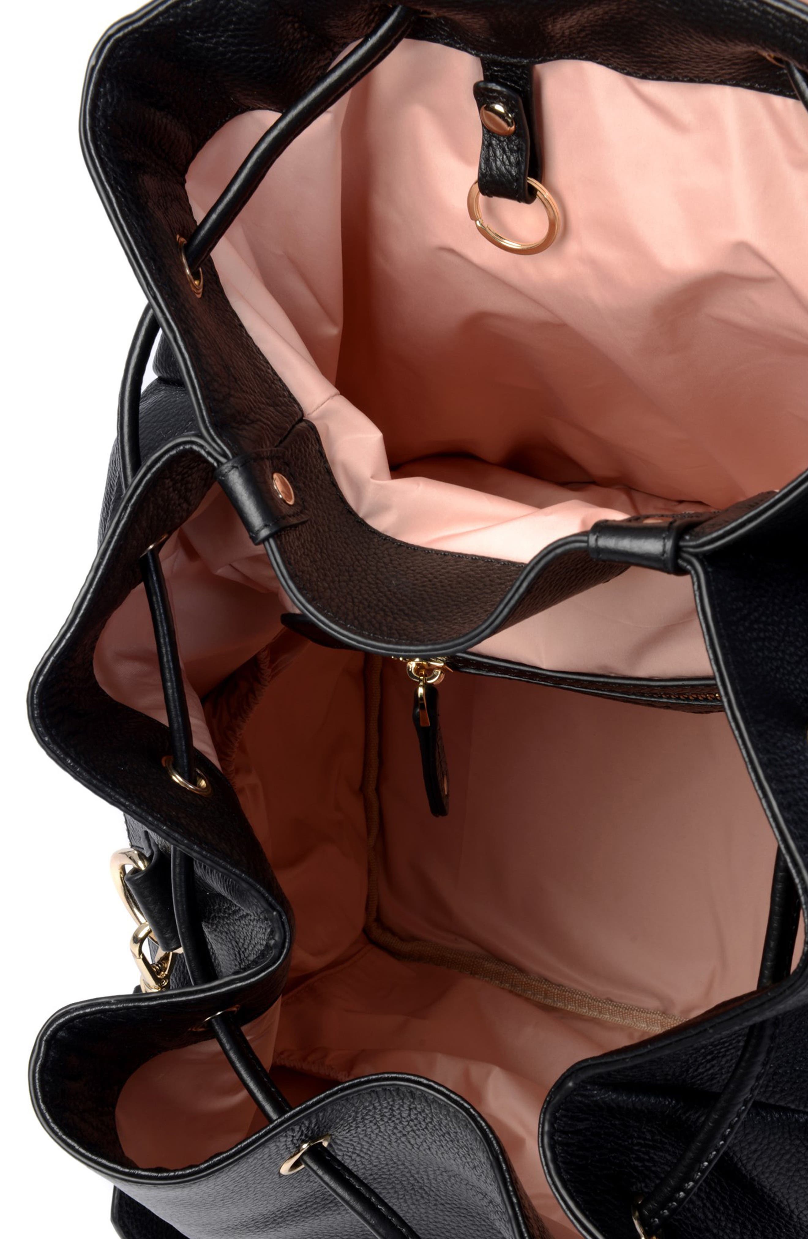 KERIKIT Thor Leather Diaper Backpack, Alternate, color, 