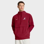 Nike Men's Nike Crimson Alabama Crimson Tide Anorak Half-Zip Hoodie Jacket