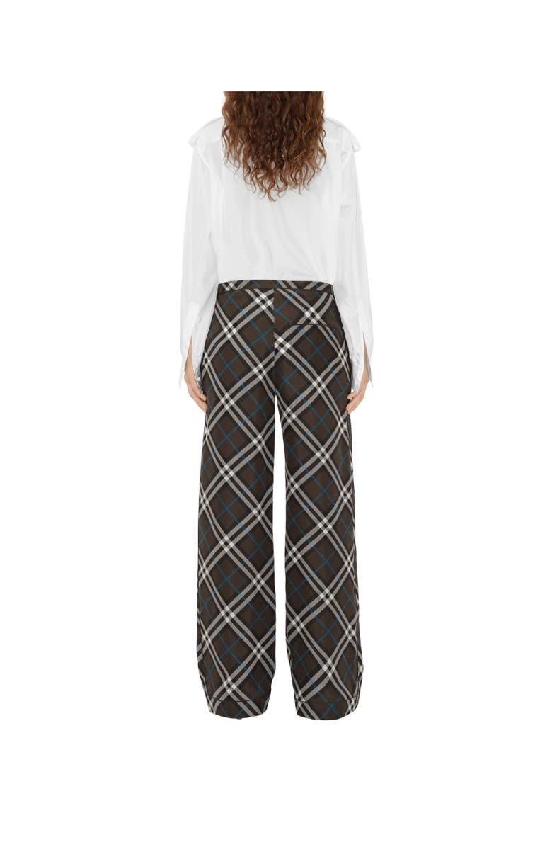 Burberry Check Silk Pyjama Trousers, Alternate, color,