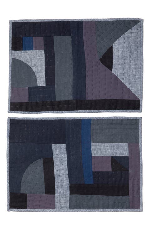 Linen & Cotton Patchwork Placemat