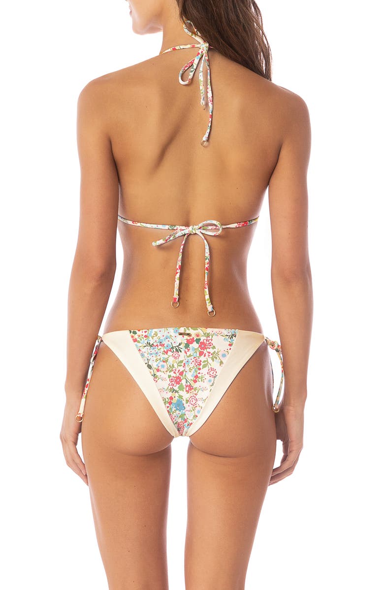 Maaji Alana Reversible Bikini Top, Alternate, color, Open White