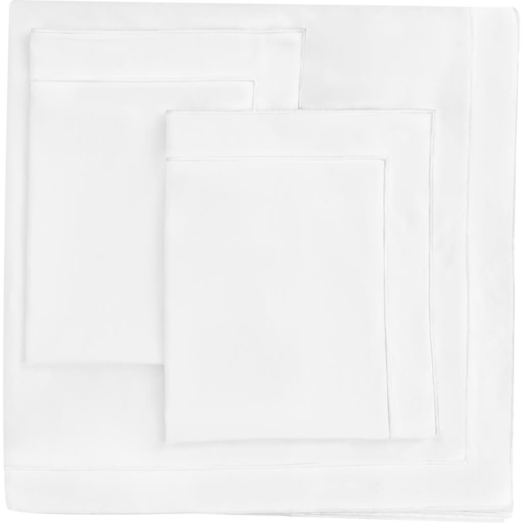 Melange Home Framed Embroidered Duvet & Sham Set In White/white